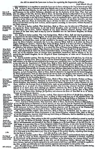 Corn Laws